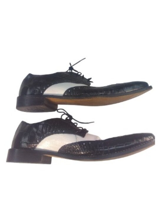 Stacy Adams Crocodile Leather Wing Tip Oxfords 25085-111, Size 11W main image 2
